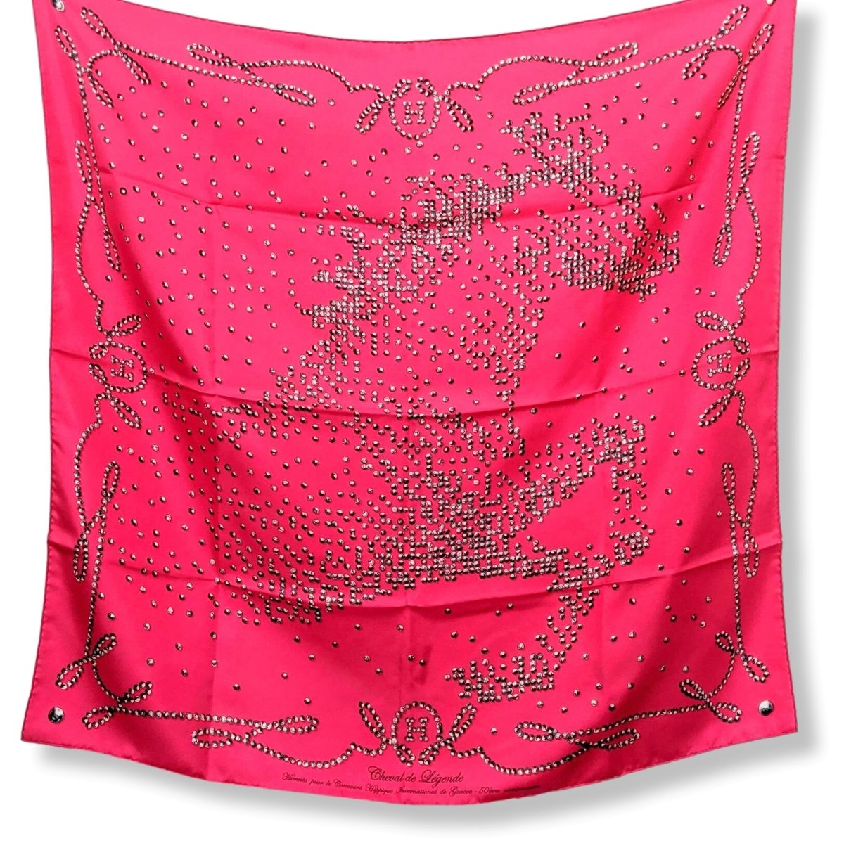 Hermes 2010 Special Issue 50th anniversary Horse Show CHEVAL DE LEGENDE by Benoit Pierre Emery Twill 90cm, RARE! - poupishop