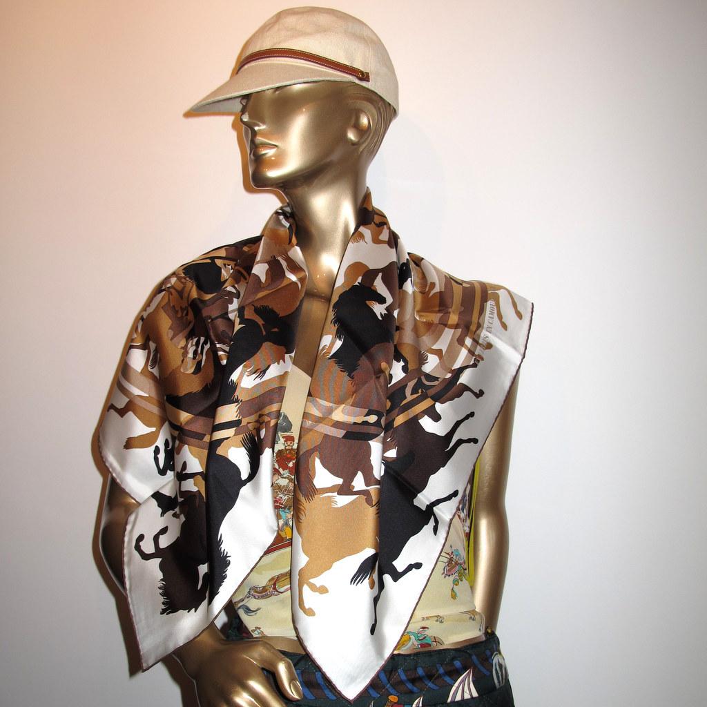 Hermes  Ex Libris Camouflage scarf Twil carre