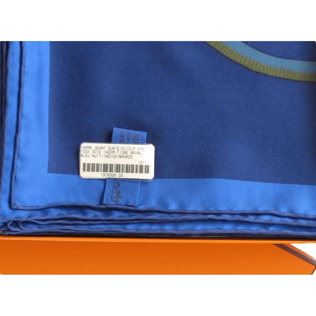 Hermes Tigre Royal Dip Dye Silk Shawl 140