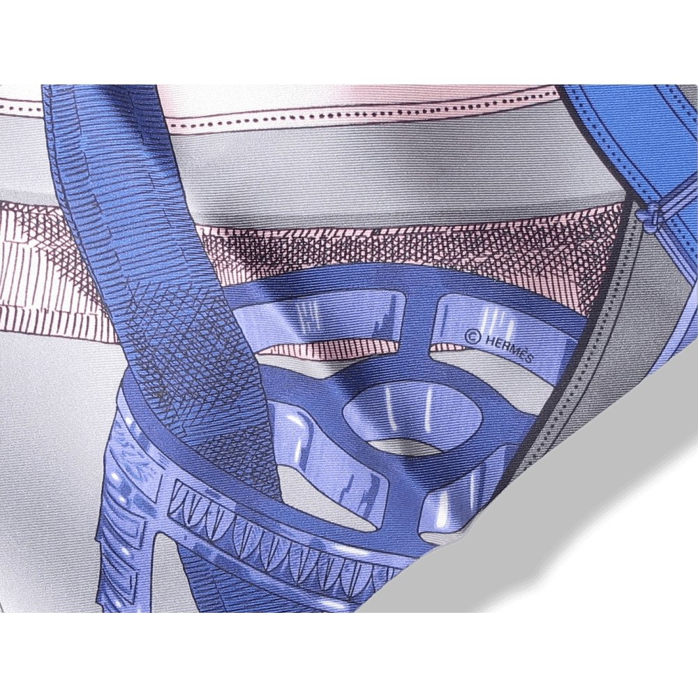Hermes Cavalcadour by Henri d'Origny Maxi Twilly Scarf