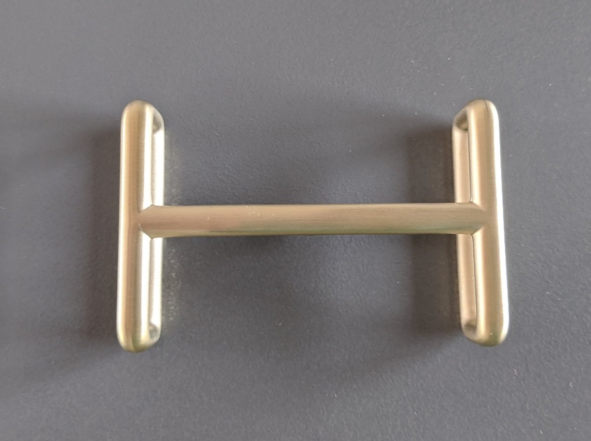 Hermes [58] Brushed Permabrass IDEM Buckle H 32mm, New with Pochette in White box!