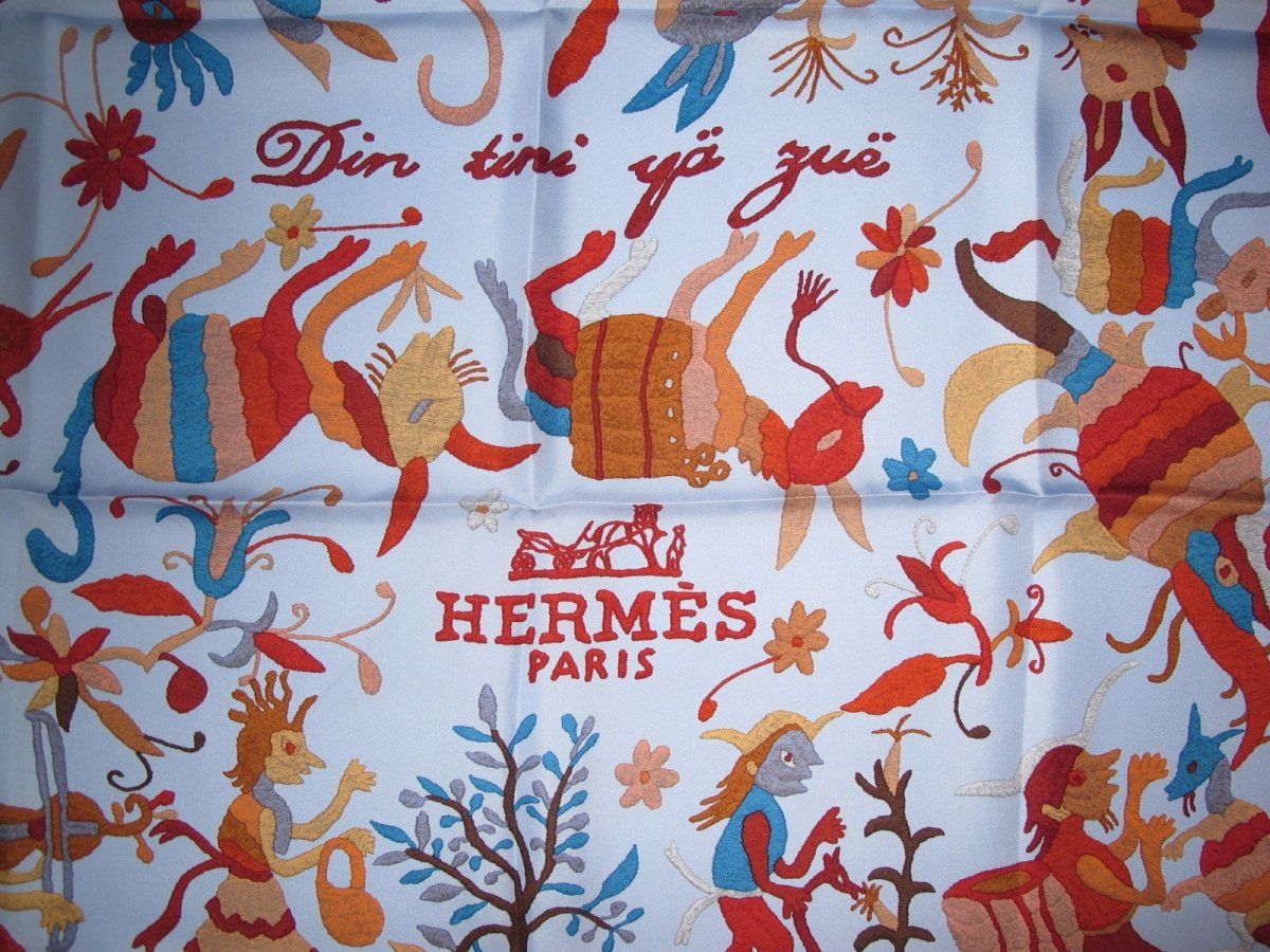Hermes 2011 Blue DIN TINI YA ZUE Twill 90 - poupishop