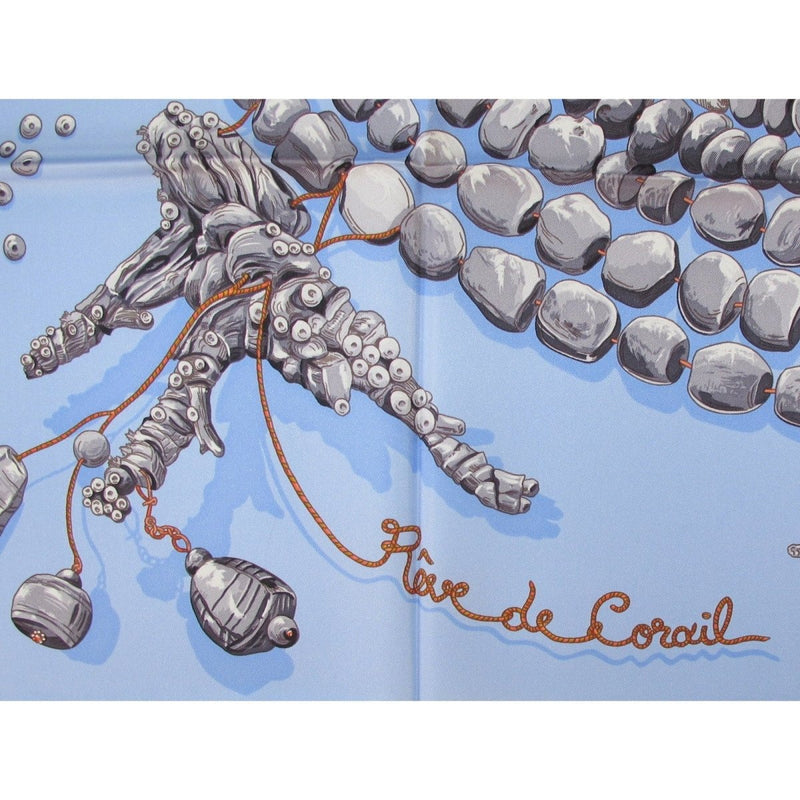 Hermes Reve de Corail by Annie Faivre Twill 90
