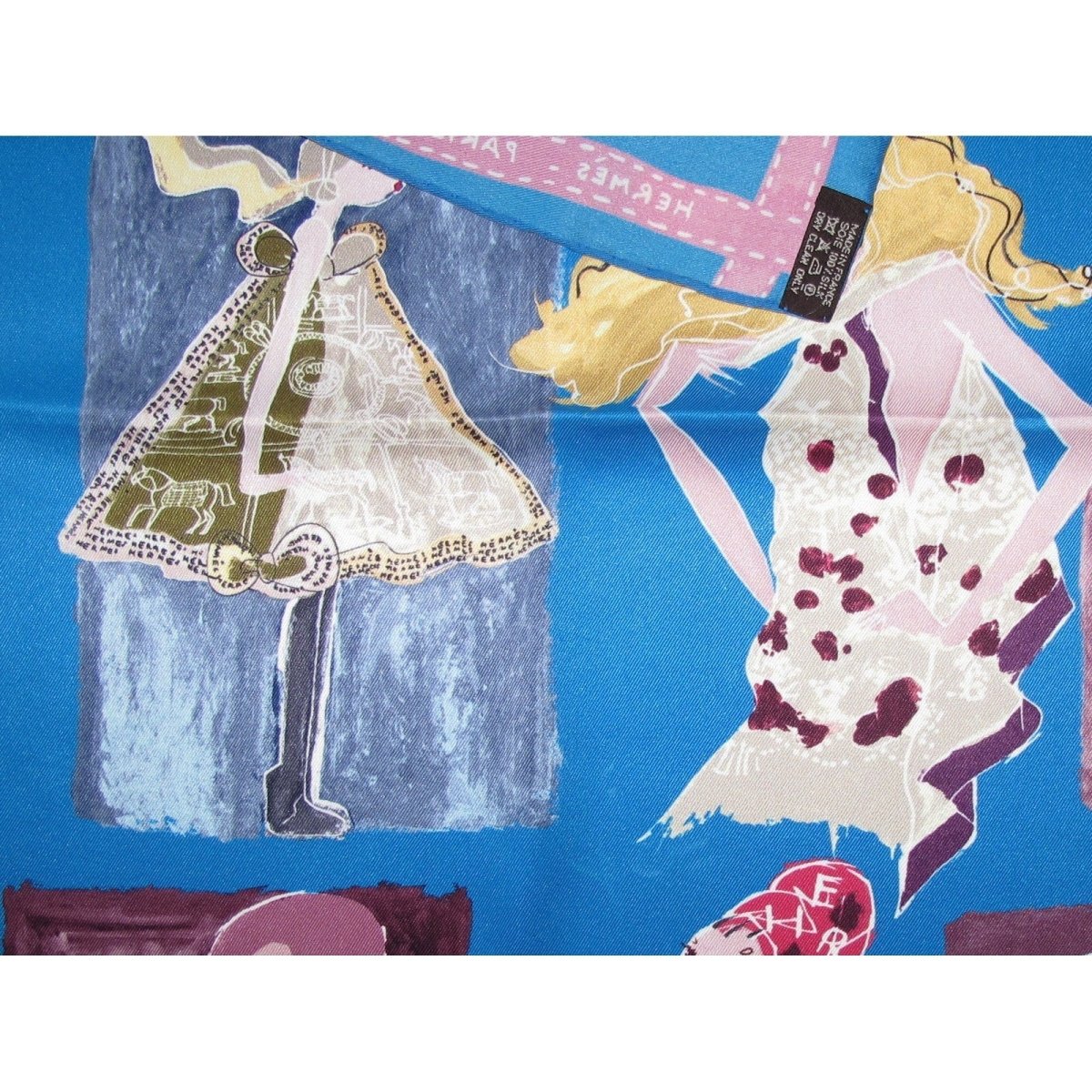 Hermes J'aime mon Carre Vintage Silk 70