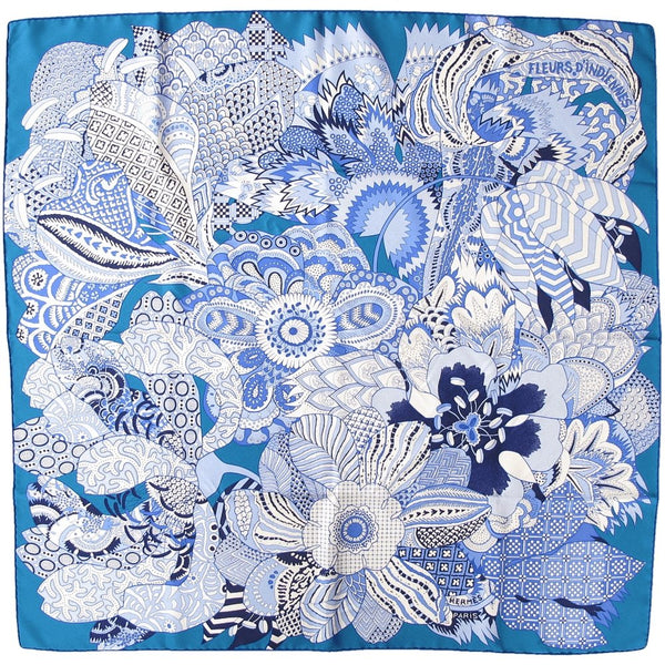 Hermes Fleurs d'Indiennes by Aline Honore Twill 90