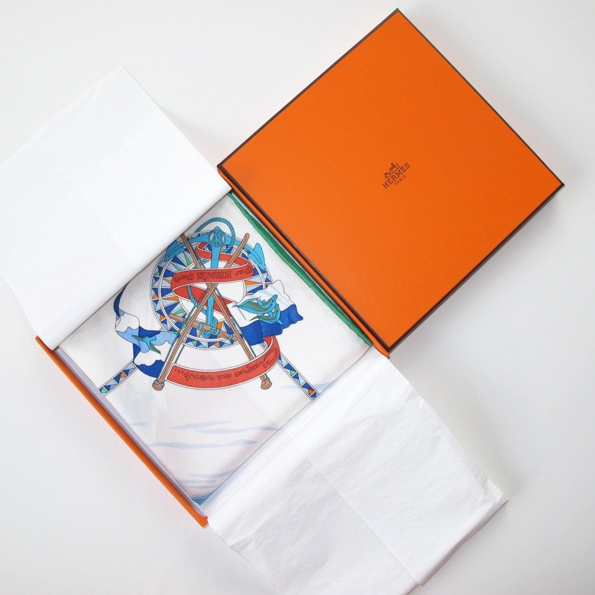 Hermes 2011 Claque au Vent by Dominik Jarlegant Vintage Silk 70