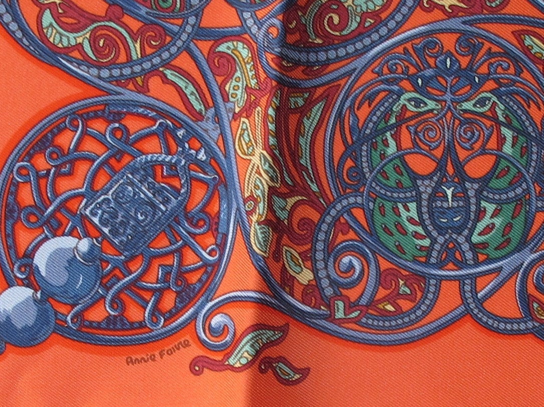 Hermes Charmante aux Animaux by Annie Faivre Scarf Gavroche 45