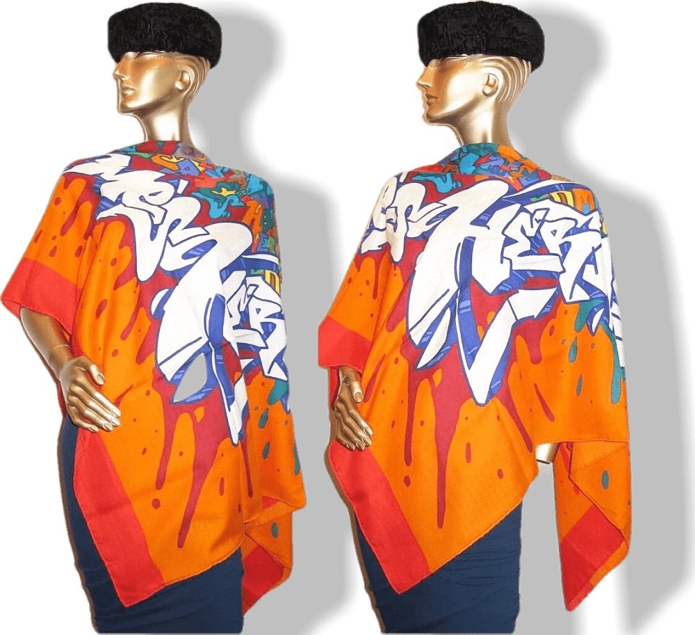 Hermes Graff Cashmere Shawl 140 