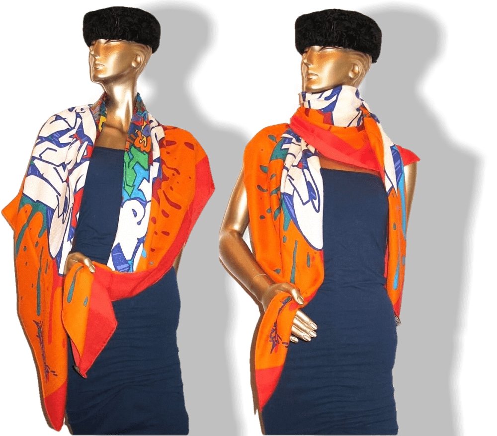 Hermes Graff Cashmere Shawl 140 
