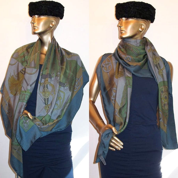 hermes dip dye cliquetis shawl