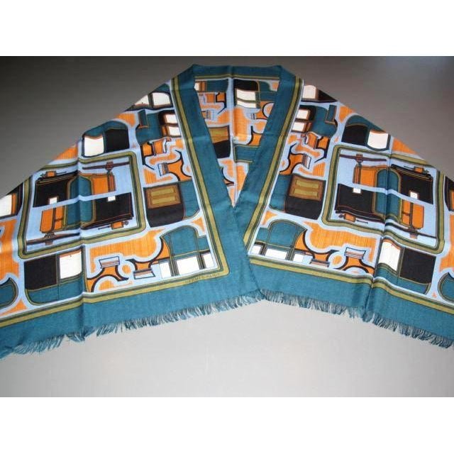 Hermes 2011 Duck/Orange Les Coupes Cashmere Stole - poupishop