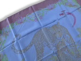Hermes 2011 Encre/Bleu/Vert JUNGLE LOVE by Robert Dallet Dip Dye Surteint Silk 90, New!