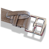 Hermes 2011 Etoupe Togo DOUBLE TOURS CIRCUIT Belt Sz85, BNIB!