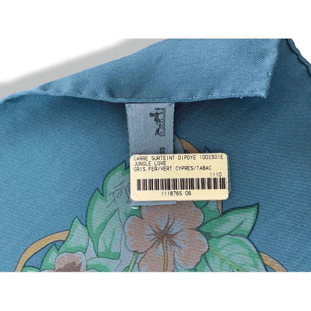 Hermes JUNGLE LOVE by Dallet Dip Dye Silk 90