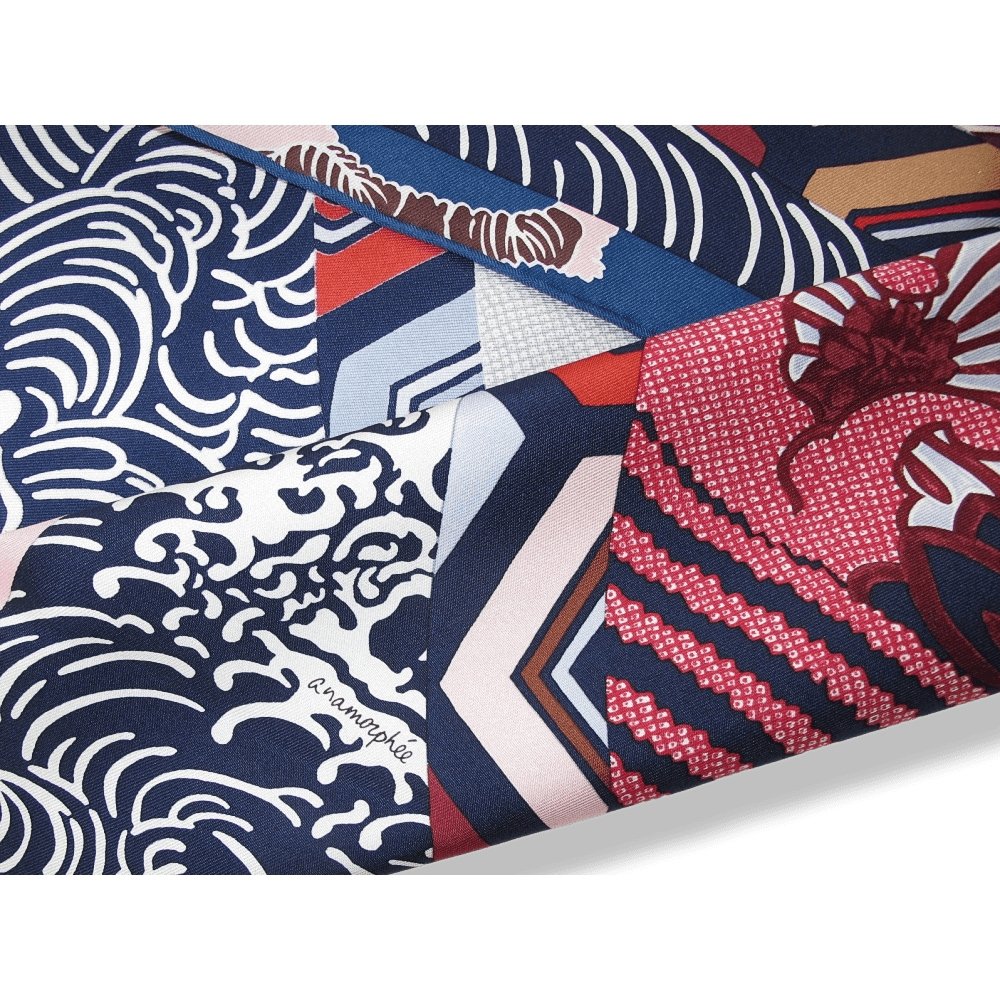Hermes Ex-Libris en Kimonos Silk Scarf 90
