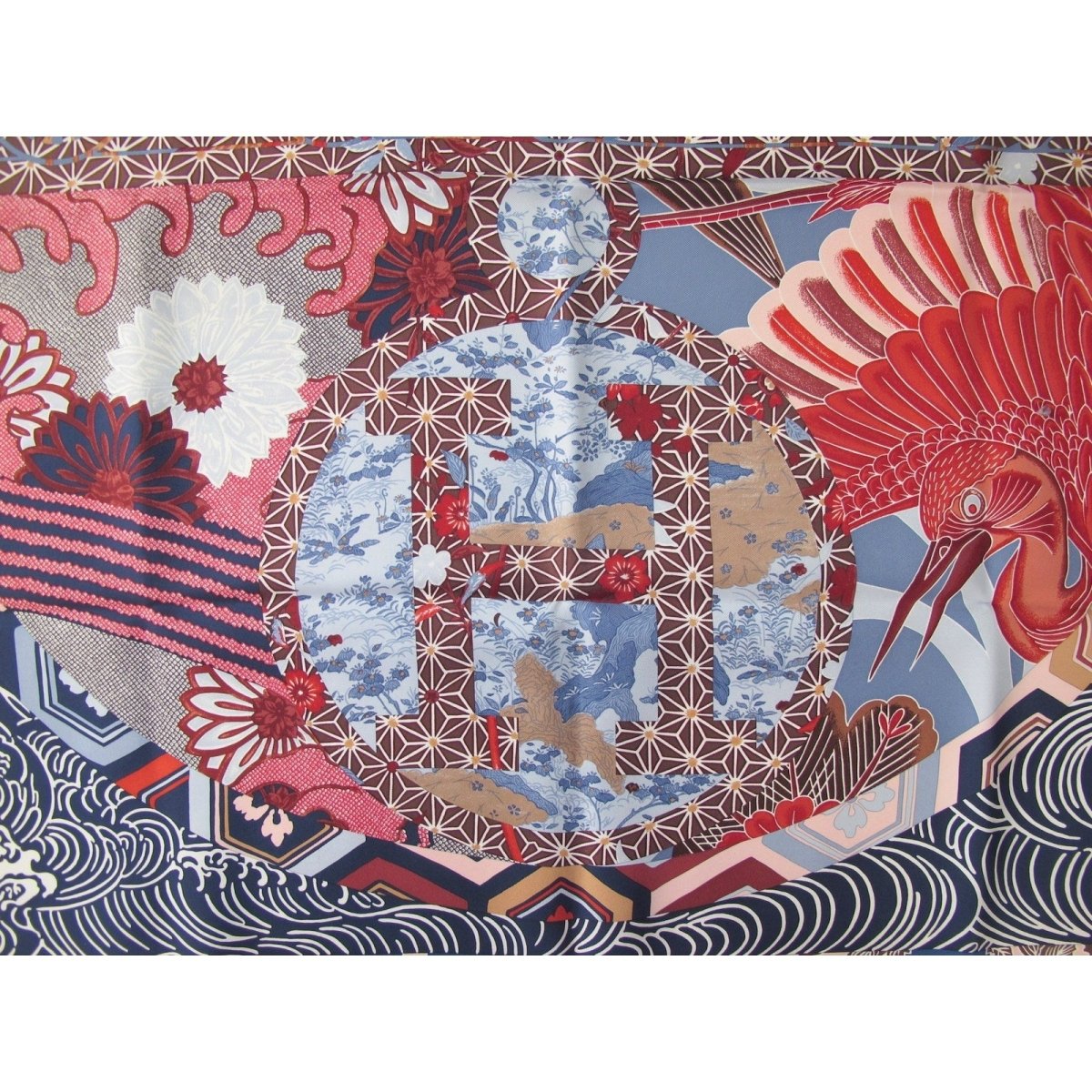 Hermes Ex-Libris en Kimonos Silk Scarf 90