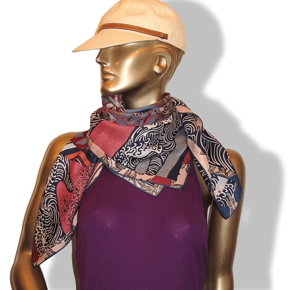 Hermes Ex-Libris en Kimonos Silk Scarf 90