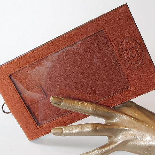 Hermes 2011 Potiron Buffle Leather Golf Score Holder, NEW! - poupishop