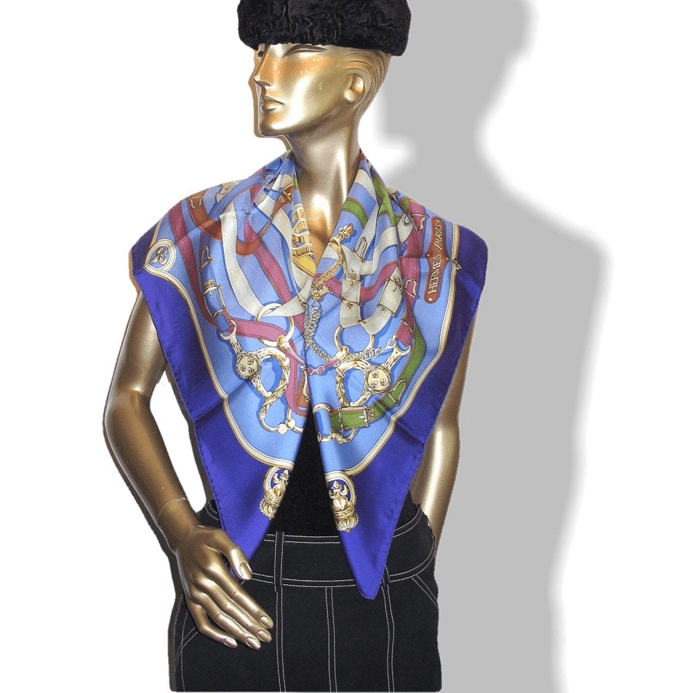 Hermes Cavalcadour by Henri d'Origny Twill Silk 90