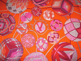 Hermes 2011 Rose Vif/Orange/Prune L' ART DU TEMARI by Nathalie Vialars Cashmere Shawl 140, NWTIB!