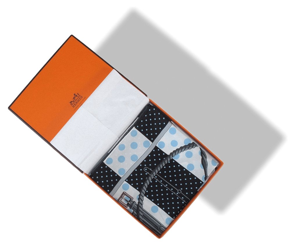 Hermes Clic Clac a Pois Vintage Silk 70
