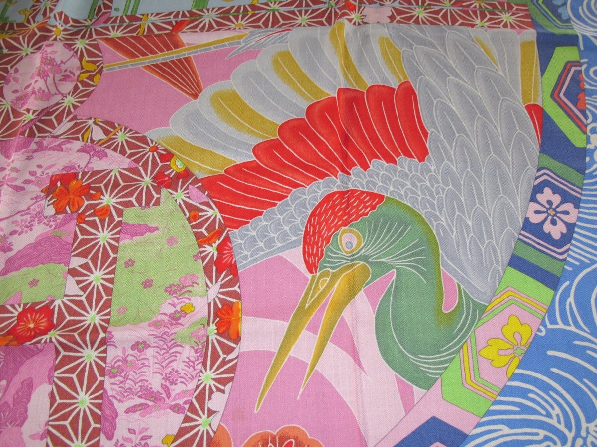 Hermes 2012 Bleu/Vert/Rouge/Rose EX-LIBRIS EN KMONOS Cashmere Shawl 140, MInt!