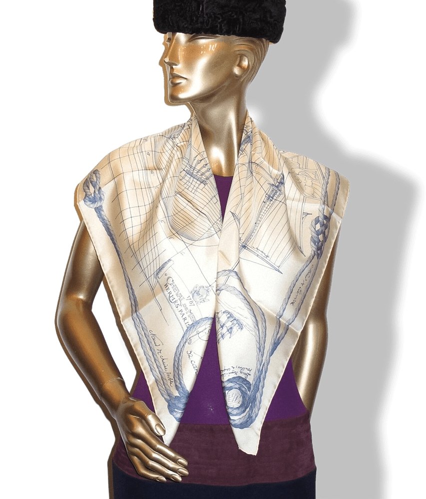 Hermes Cheval de Mer by Christian Renonciat Twill 90