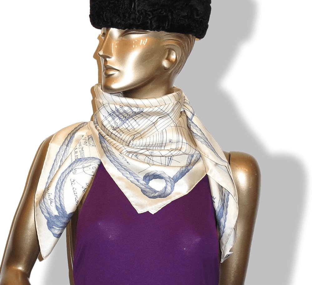 Hermes Cheval de Mer by Christian Renonciat Twill 90