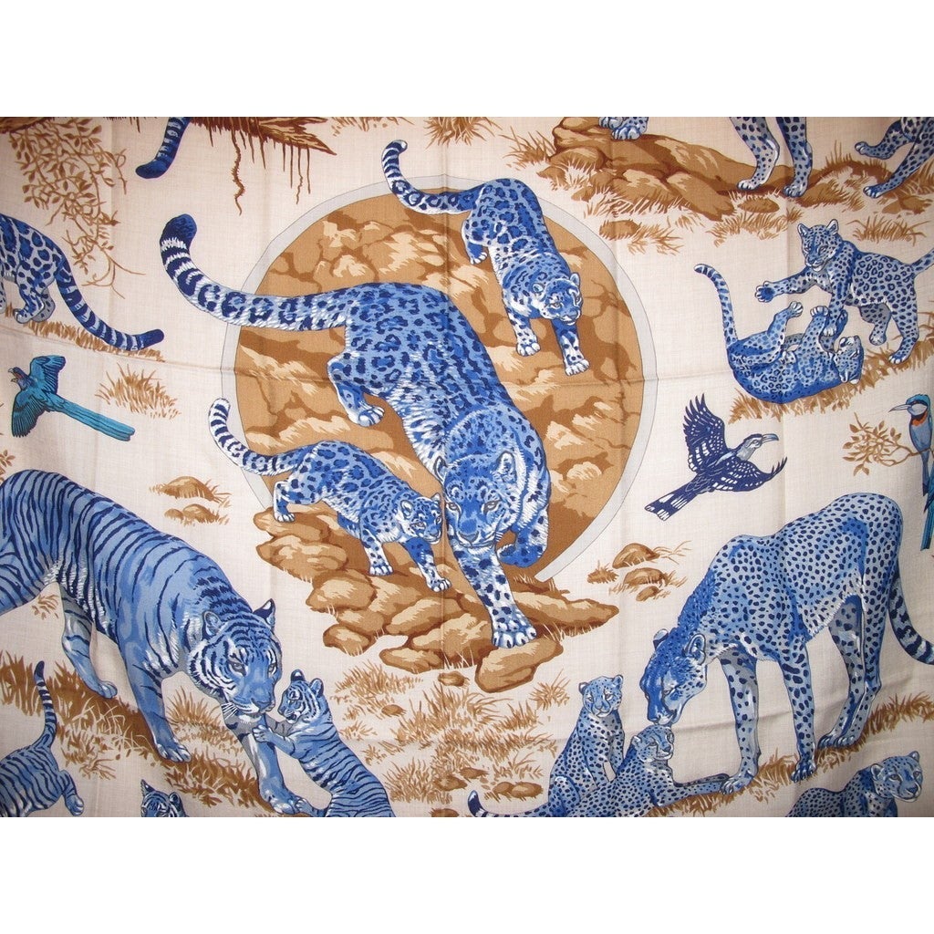 Hermes cw01 Tendresse feline Shawl