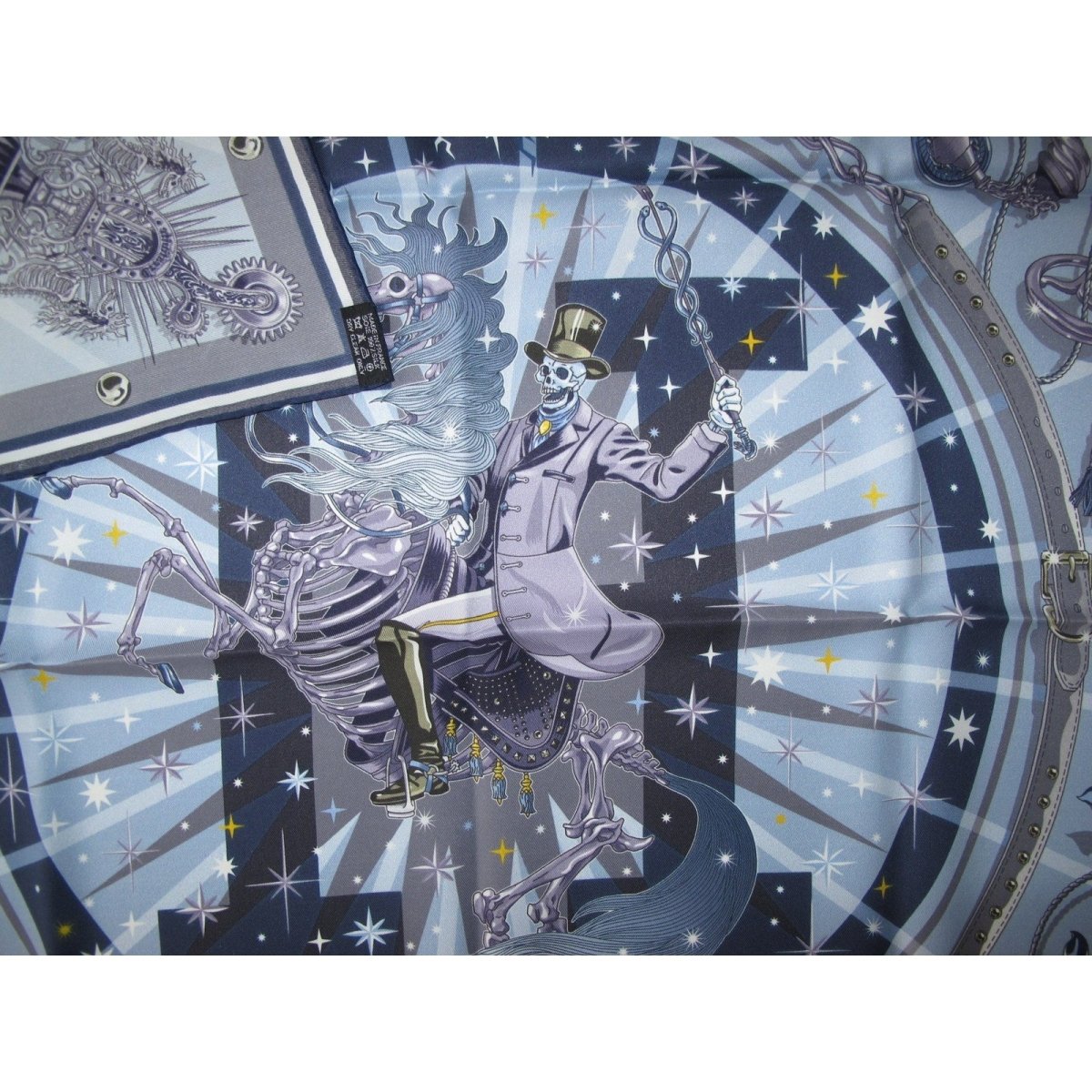 Hermes 2012 CW01 Sky Blue  C'est la Fête Vintage Silk 70, NIB! - poupishop