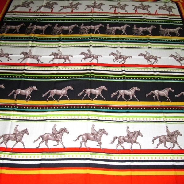 Hermes 2012 cw03 Rouge/Blanc/Noir Sequences Cashmere Shawl 140, NWT! - poupishop