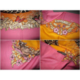 Hermes 2012 cw16 Rose/Orange Jungle Love Cashmere 140, New! - poupishop