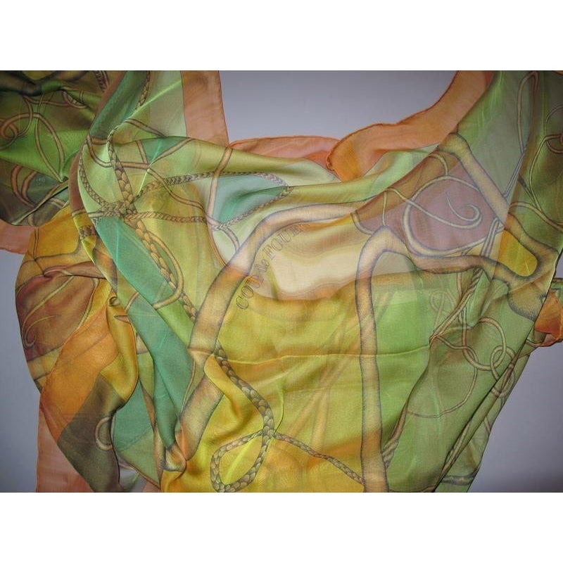 Hermes 2012 Green Changeante Coup de Fouet Mousseline 140 New!