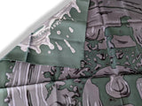 Hermes 2012 Green/Silver Grey PEINTURE FRAICHE Twill 90, New!