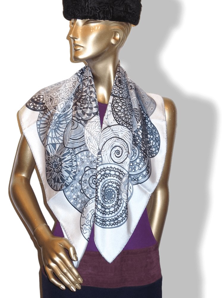 Hermes Reves D'Escargots by Christine Henry Twill 90