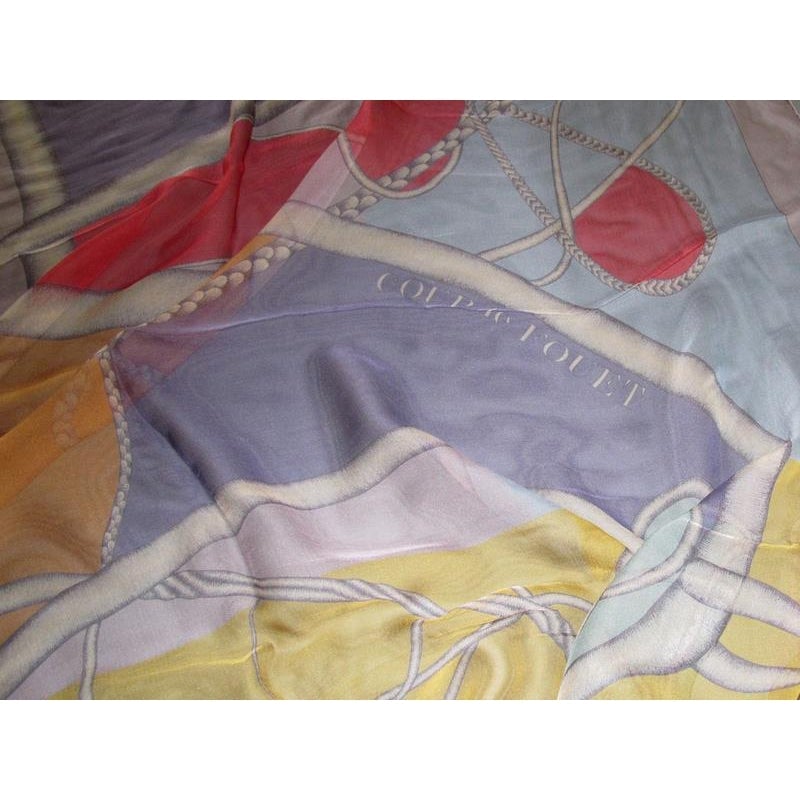 Hermes 2012 Grey Coup de Fouet Mousseline 140 New!