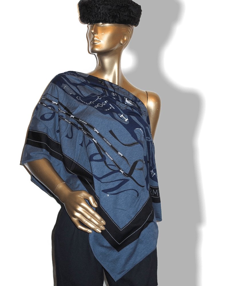 Hermes Monsieur & Madame Cotton Scarf 110