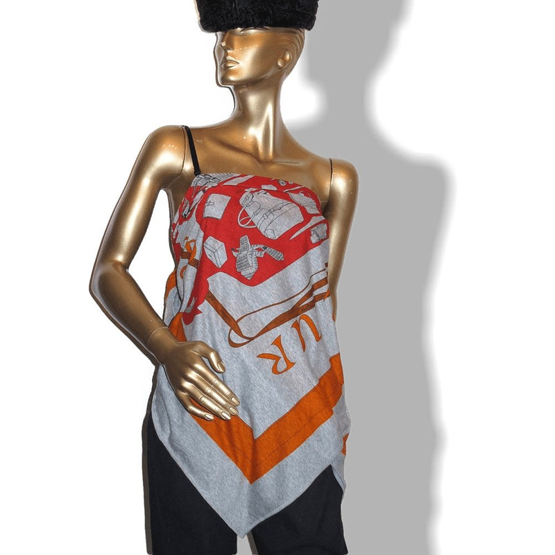 Hermes Monsieur & Madame Cotton Scarf 110