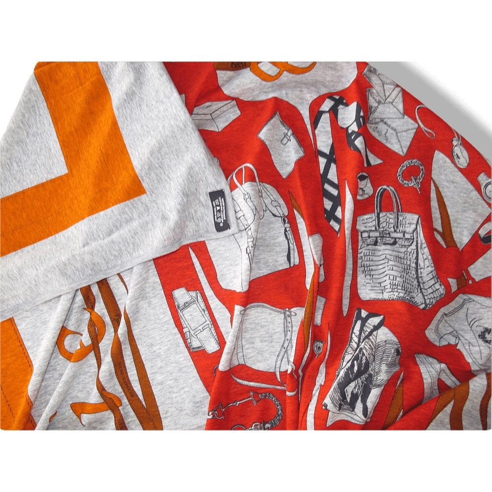 Hermes Monsieur & Madame Cotton Scarf 110