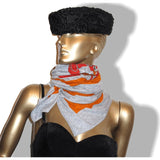 Hermes Monsieur & Madame Cotton Scarf 110