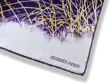 Hermes 2012 Purple/White/Grey TIGRE DU BENGAL by Robert Dallet Twill 90, NIB!