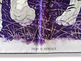 Hermes 2012 Purple/White/Grey TIGRE DU BENGAL by Robert Dallet Twill 90, NIB!