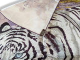 Hermes 2012 Purple/White/Grey TIGRE DU BENGAL by Robert Dallet Twill 90, NIB!