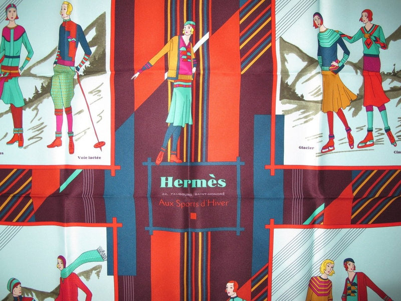 Hermes Aux Sports d'Hiver Silk 70