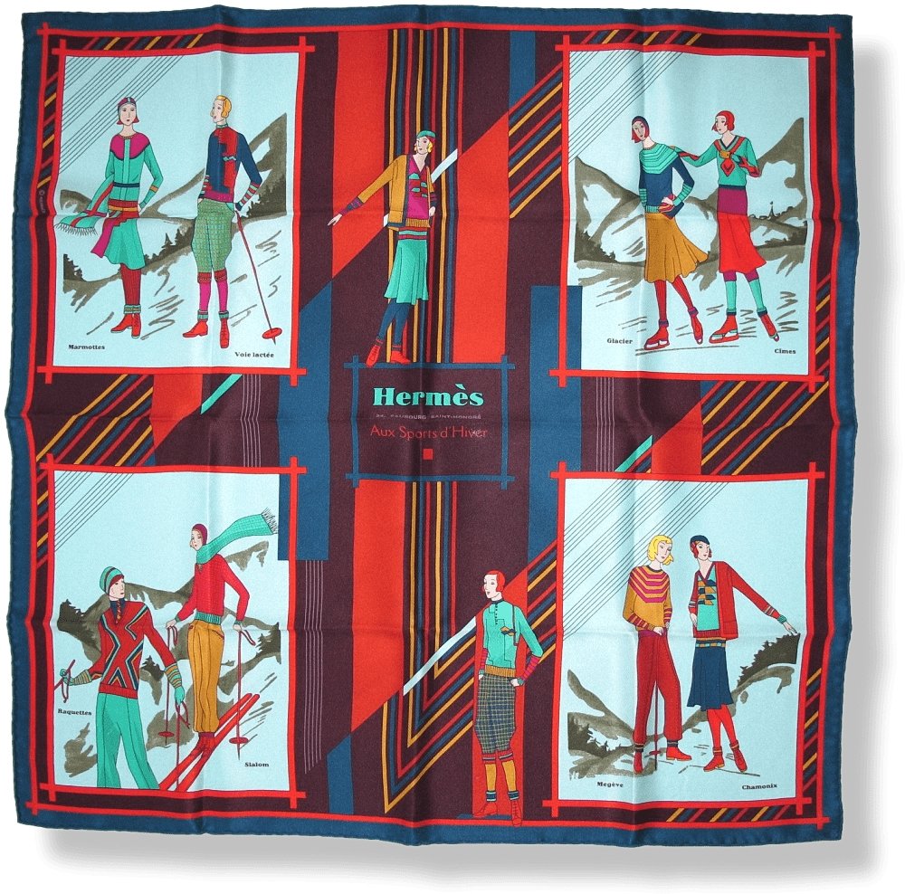 Hermes Aux Sports d'Hiver Silk 70