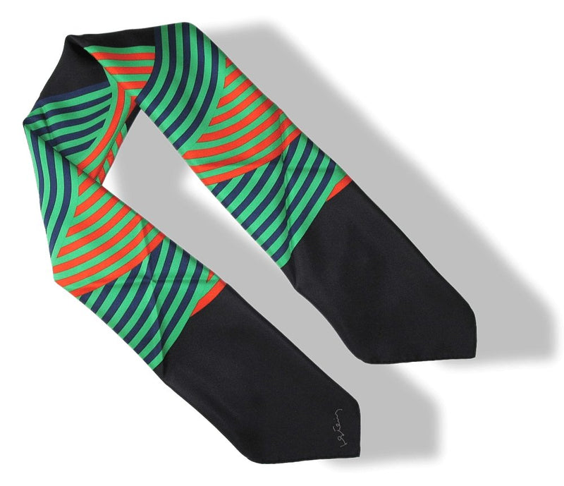 Hermes 2013 Black Orange Green Maillons de Joel Stein Twill 90cm, Rare, NIB! - poupishop