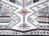 Hermes 2013 Black White Red Ors Bleus d' Afrique by Zoe Pauwels Twill 90cm, NIB! - poupishop