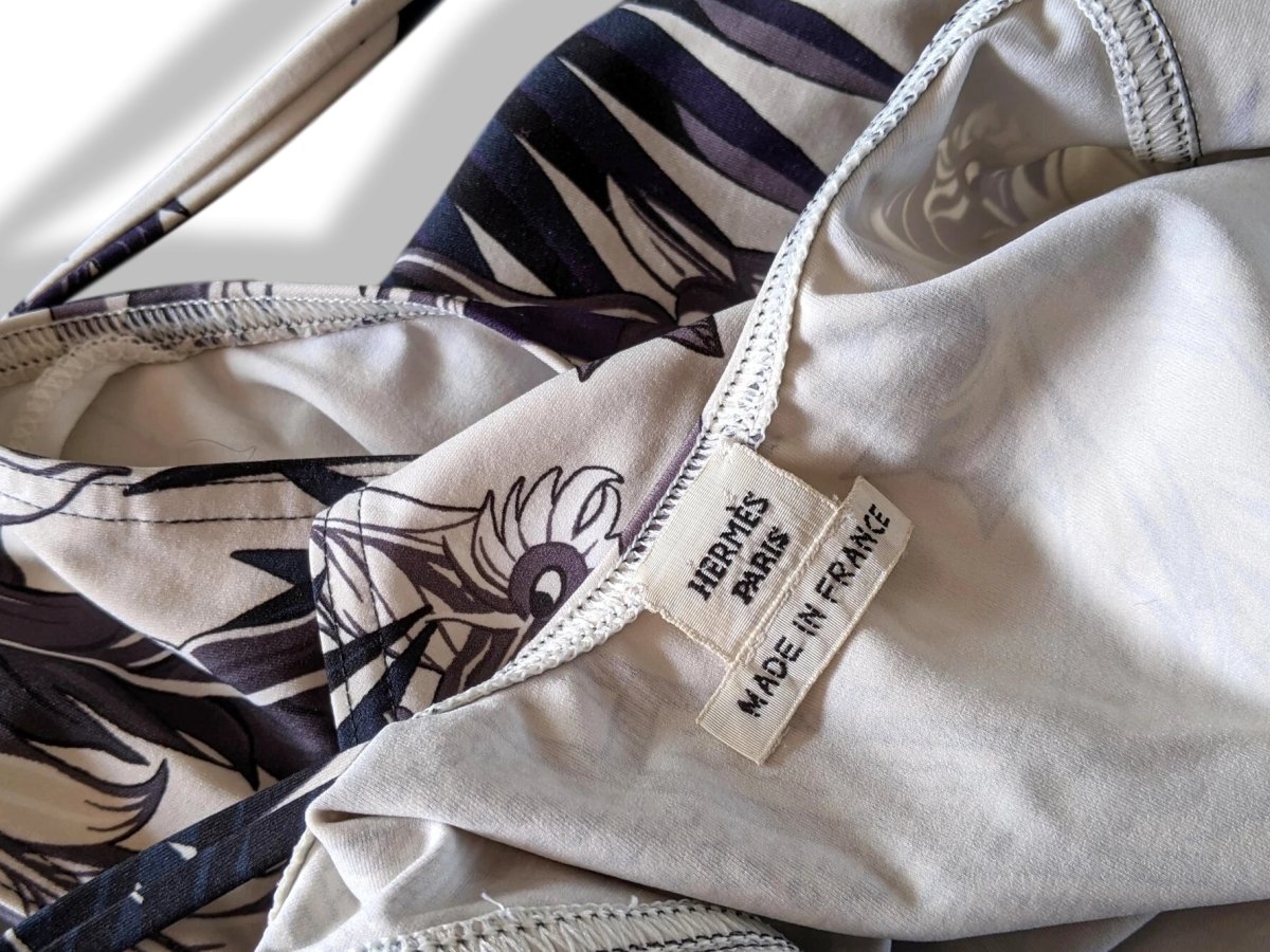 Hermes 2013 Bleu Nuit MYTHIQUES PHOENIX Swimsuit 1pc Sz36 - poupishop
