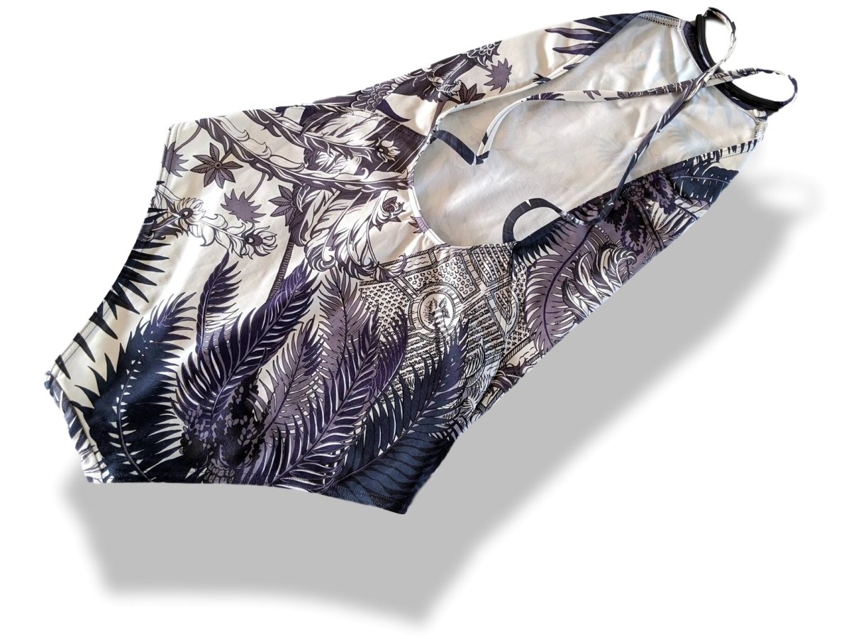 Hermes 2013 Bleu Nuit MYTHIQUES PHOENIX Swimsuit 1pc Sz36 - poupishop