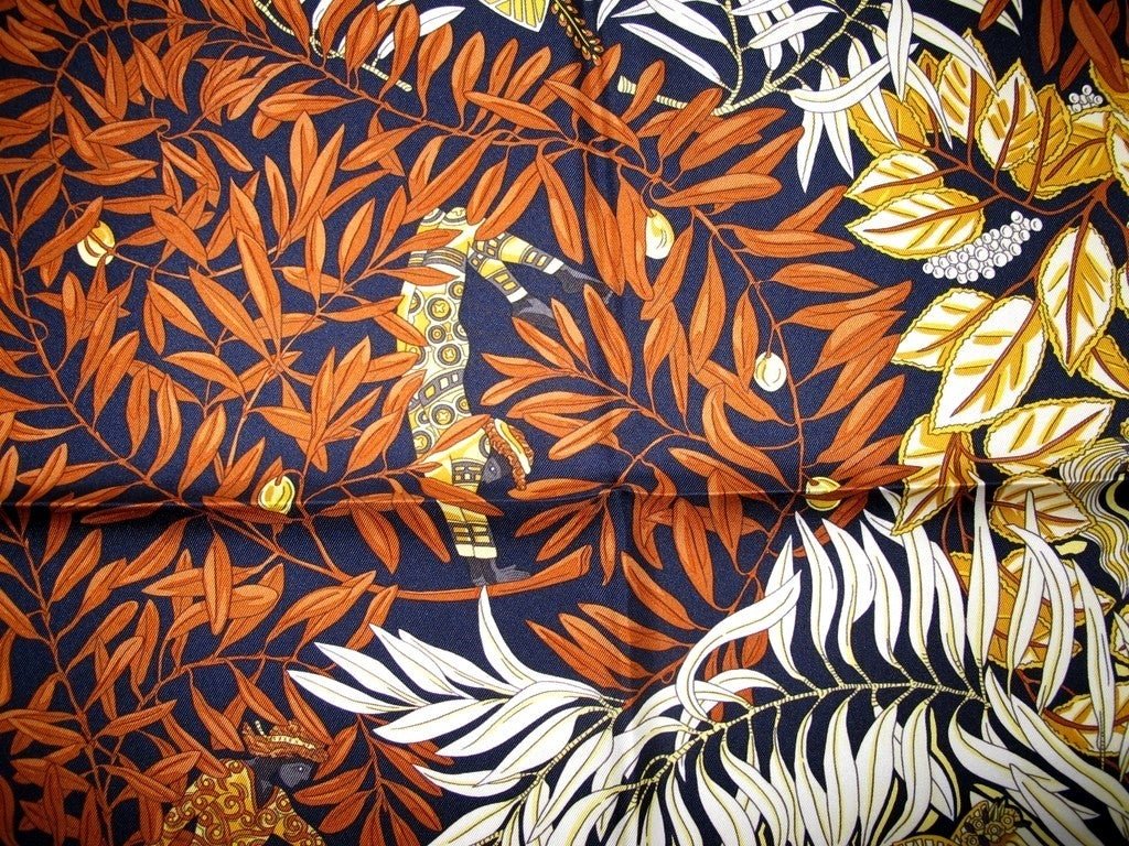 Hermes 2013 cw05 Caban/Or Promenade de Platon Twill 90cm, New! - poupishop